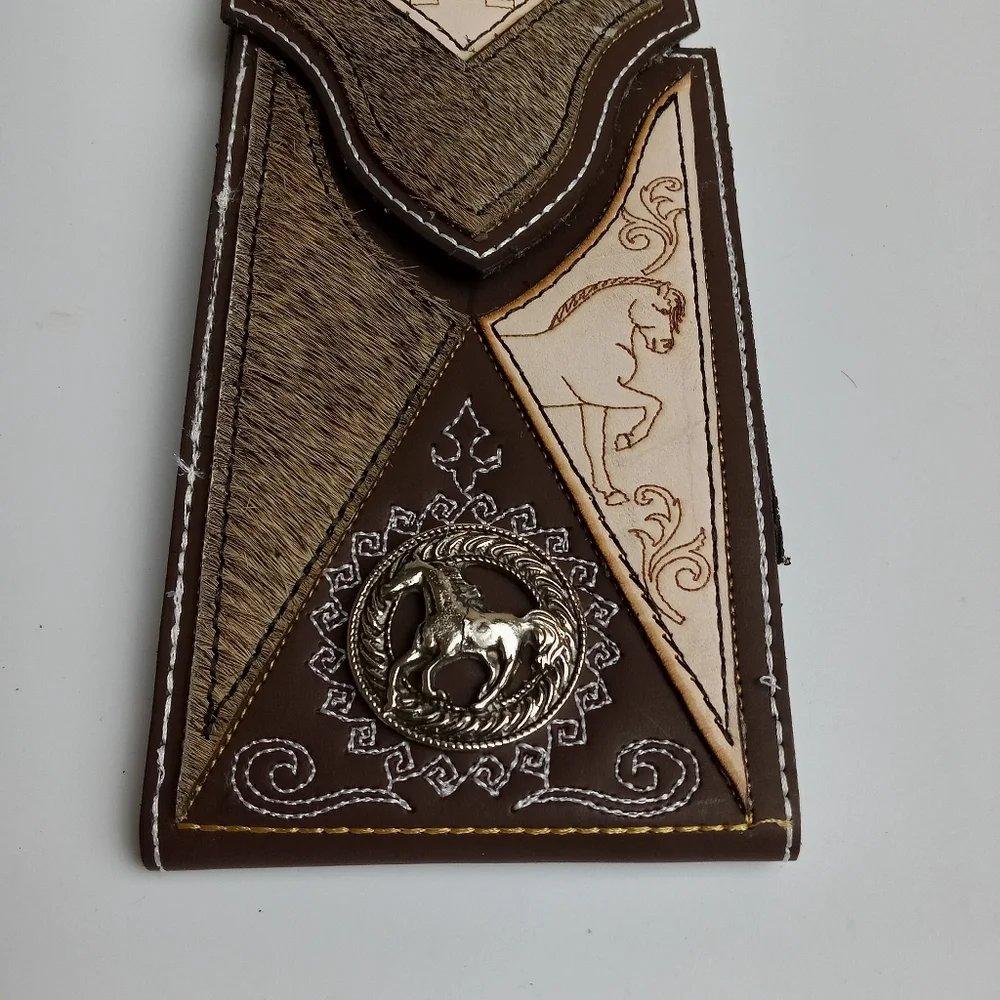 WESTERN LEATHER CELL PHONE CASE, FUNDA VAQUERA DE CUERO COWBOY RODEO‎ PHONE CASE